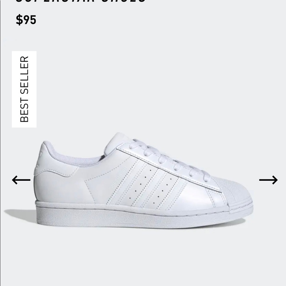 Adidas superstar tennis shoes. Gently used.